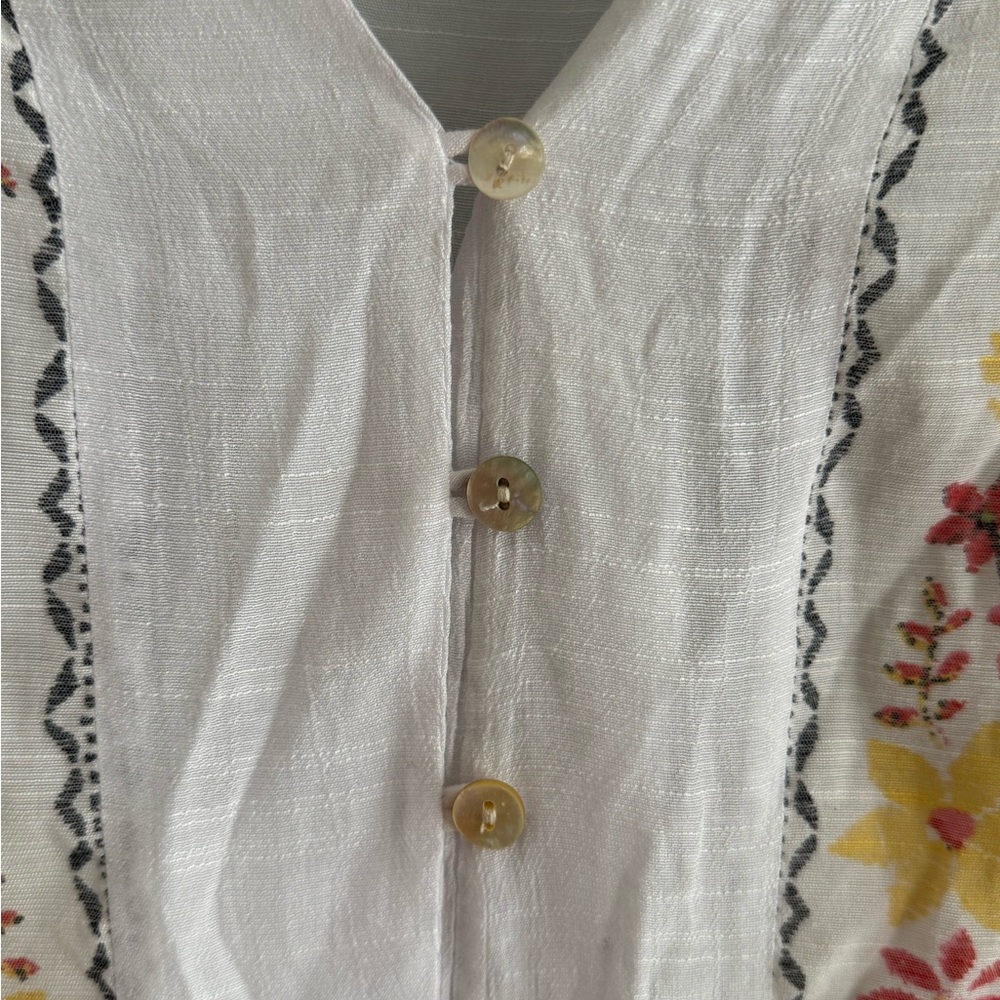 Figueroa & Flower Boho Floral Top Sz L - Picture 7 of 13